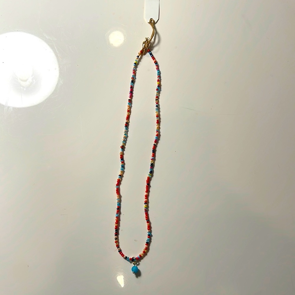 Tribal River : Hand-made : Seed-bead Necklace